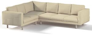 Potah na pohovku IKEA Norsborg rohová 5-místná barva krémová látka lesklé, pletený vzor