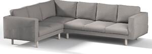 Potah na pohovku IKEA Norsborg rohová 5-místná barva šedá látka pletený vzor