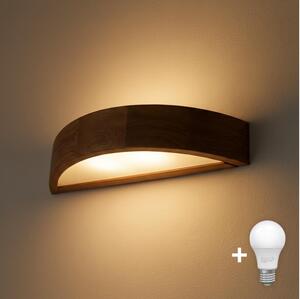 Brilagi - LED Nástěnné svítidlo CARVALHO 1xE27/60W/230V dub třešeň
