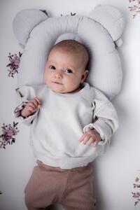 Mušelínový fixační polštář SVĚTLE ZELENÝ pro miminko
