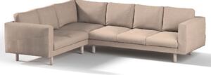 Potah na pohovku IKEA Norsborg rohová 5-místná barva béžová látka pletený vzor