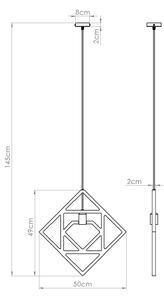 Sollux SL.1757 - Lustr na lanku CARO 1xE27/15W/230V buk