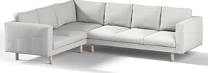 Potah na pohovku IKEA Norsborg rohová 5-místná barva šedá látka pletený vzor