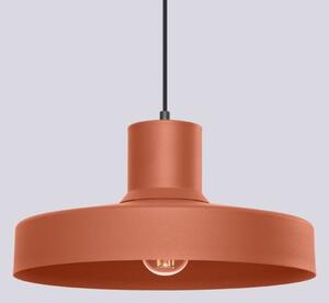 Sollux SL.1706 - Lustr na lanku BILO 1xE27/15W/230V pr. 35 cm oranžová