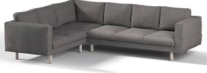 Potah na pohovku IKEA Norsborg rohová 5-místná barva šedá látka pletený vzor
