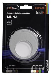 Zamel 02-221-17 svítidlo LED pod omítku LEDIX MUNA 230V AC, hliník, neutrální bílá, IP20