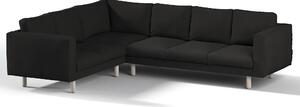 Potah na pohovku IKEA Norsborg rohová 5-místná barva černá látka pletený vzor