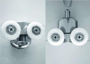 Mereo, Kora sprchový set: sprchový kout R550, bílý ALU, sklo Grape, 90 cm, vanička, sifon, CK35101ZN