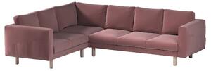 Potah na pohovku IKEA Norsborg rohová 5-místná barva fialová látka sametová