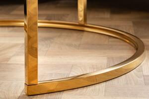 Konferenční stolek ELEGANCE GOLD 80 CM bílý mramorový vzhled Nábytek | Obývací pokoj | Konferenční stolky | Všechny konferenční stolky