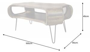 Konferenční stolek ORGANIC LIVING 100 CM masiv sheesham Nábytek | Obývací pokoj | Konferenční stolky | Všechny konferenční stolky