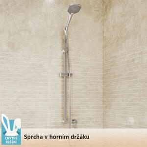 Mereo, Sprchová souprava, třípolohová sprcha, šedostříbrná hadice, horní držák sprchy, CB900F
