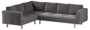 Potah na pohovku IKEA Norsborg rohová 5-místná barva hnědá látka sametová