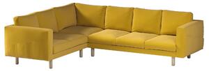 Potah na pohovku IKEA Norsborg rohová 5-místná barva žlutá látka sametová