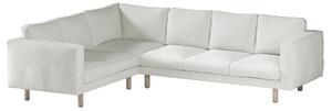 Potah na pohovku IKEA Norsborg rohová 5-místná barva krémová látka pletený vzor
