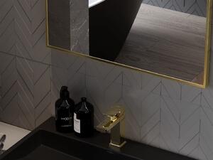 Mexen Loft, obdélníkové koupelnové zrcadlo 60 x 40 cm, barva rámu zlatá lesklá, 9852-060-040-000-50