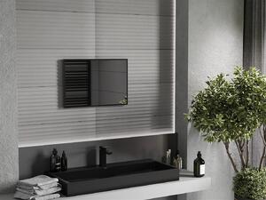 Mexen Loft, obdélníkové koupelnové zrcadlo 60 x 40 cm, barva rámu černá matná, 9852-060-040-000-70