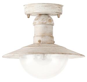 Brilagi - Venkovní stropní svítidlo MOLDE 1xE27/60W IP44 bílá/patina