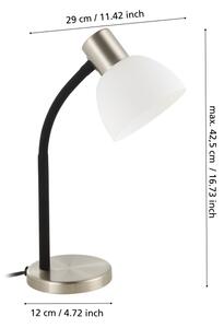 Eglo 901061 - Stolní lampa MACERE 1xE14/25W/230V černá/matný chrom