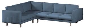 Potah na pohovku IKEA Norsborg rohová 5-místná barva modrá látka pletený vzor