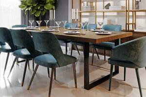 Moderní stoly Jídelní stůl BOLZANO masiv dub/ocel