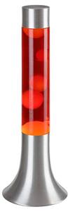Lávová lampa POPPILOL červená/stříbrná