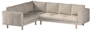Potah na pohovku IKEA Norsborg rohová 5-místná barva šedá látka pletený vzor