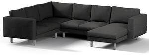Potah na pohovku IKEA Norsborg rohová, 5-místná se šezlongem barva šedá