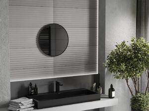 Mexen Loft, kulaté koupelnové zrcadlo 40 cm, barva rámu černá matná, 9850-040-040-000-70