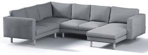 Potah na pohovku IKEA Norsborg rohová, 5-místná se šezlongem barva šedá