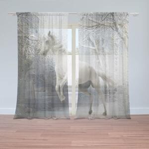 Sablio Záclony Bílý kůň: 2ks 150x250cm
