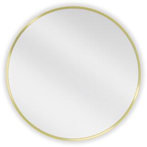 Mexen Loft, kulaté koupelnové zrcadlo 65 cm, barva rámu zlatá lesklá, 9850-065-065-000-50
