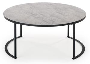 Konferenční stolek MACAO, 80x36x80, popel/černá