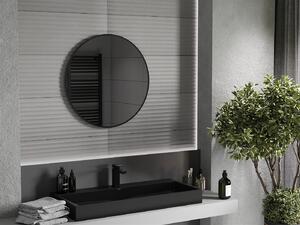 Mexen Loft, kulaté koupelnové zrcadlo 70 cm, barva rámu černá matná, 9850-070-070-000-70