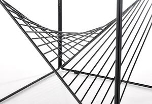 Konferenční stolek PATO, 50x50x50, kouřové sklo/černá