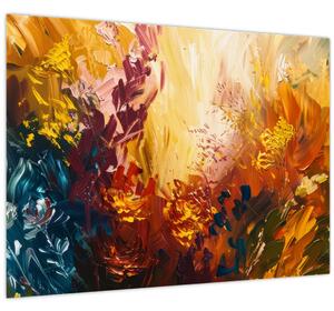 Obraz - Abstraktní malba květin (70x50 cm)