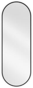 Mexen Loft, oválné koupelnové zrcadlo 100 x 35 cm, barva rámu černá matná, 9851-100-035-000-70