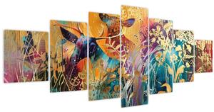 Obraz - Abstraktní malba přírody (210x100 cm)