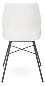 Jídelní židle MIRAJ, 47x86x55, bílá/šedá