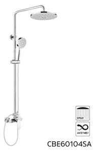 Mereo, Nástěnná sprchová baterie Dita 150 mm se sprchovou soupravou, ruční a talířovou sprchou o220mm, CBE60104SAD