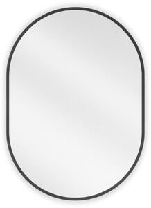 Mexen Loft, oválné koupelnové zrcadlo 70 x 50 cm, barva rámu černá matná, 9851-070-050-000-70