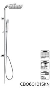 Mereo, Sprchová souprava Quatro - plastová hlavová sprcha a jednopolohová ruční sprcha, CBQ60101SPN