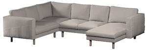 Potah na pohovku IKEA Norsborg rohová, 5-místná se šezlongem barva béžová látka pletený vzor