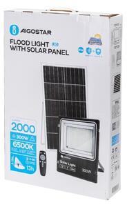 Aigostar - LED Stmívatelný solární reflektor LED/300W/3,2V IP66 + DO