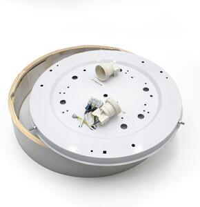 Stropní svítidlo NATURAL 3xE27/15W/230V pr. 37,5 cm borovice/bílá