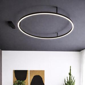 Ideal Lux - LED Stropní svítidlo ORACLE SLIM LED/37W/230V 4000K pr. 70 cm černá