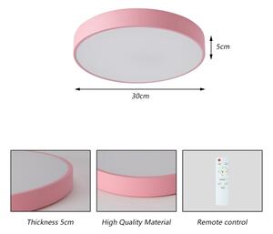Brilagi - LED Stm stropní svítidlo POOL LED/36W/230V 3000-6000K 30 cm růžová+DO