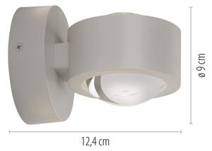 Schöner Wohnen 19331-39 - LED Nástěnné svítidlo CHIA 2xLED/2W/230V šedá