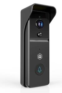 Nedis WIFICDP21BK - Videozvonek se senz. 4400 mAh Full HD 1296p IP44 Wi-Fi Tuya