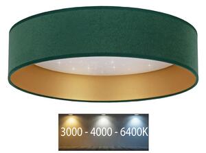 BRILAGI - LED Stropní svítidlo VELVET STAR LED/24W/230V pr. 40 cm zelená/zlatá BG0309